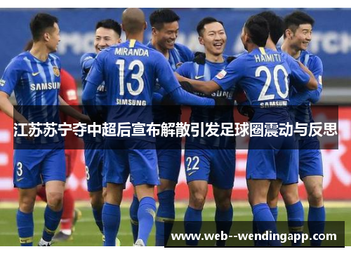 江苏苏宁夺中超后宣布解散引发足球圈震动与反思